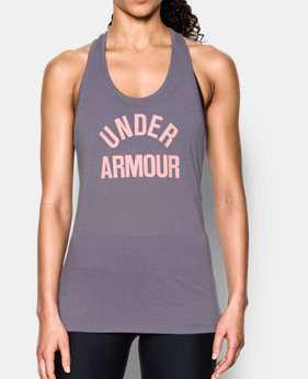 Women's UA Threadborne Train Wordmark Tank 1 Color $14.24