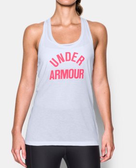 Women's UA Threadborne Train Wordmark Tank 1 Color $14.24