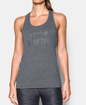 Women's UA Threadborne Train Wordmark Tank -Twist 1 Color $14.24 to $18.74