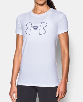 Best Seller Women's UA Big Logo Short Sleeve 2 Colors Available $14.99 to $18.99