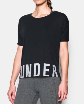 Women's UA Wordmark Hem Cropped 1 Color $20.99 to $27.99