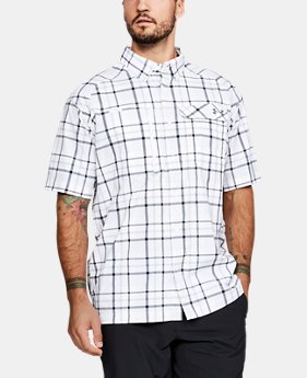 Men's UA Fish Hunter Plaid Short Sleeve 2 Colors Available $64.99