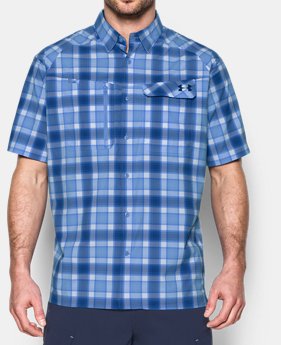 Men's UA Fish Hunter Plaid Short Sleeve 3 Colors $36.74