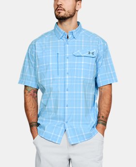 Men's UA Fish Hunter Plaid Short Sleeve 1 Color Available $64.99