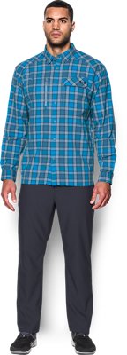under armour men's fish hunter plaid long sleeve