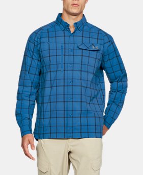 Men's UA Fish Hunter Plaid Long Sleeve 3 Colors Available $74.99