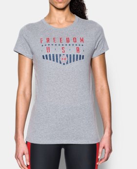 Women's UA Freedom USA T-Shirt 1 Color $17.99