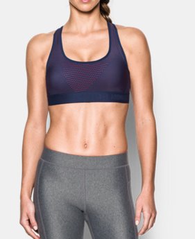Women's Armour® Crossback Embossed Elastic Sports Bra 1 Color Available $18 to $20.99