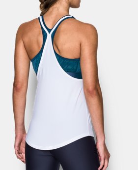 Women's HeatGear® Armour Printed 2-in-1 Tank 2 Colors $23.24