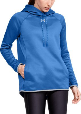 under armour hoodie women cyan