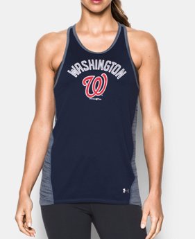 New to Outlet Women's Washington Nationals UA Tech™ Tank 1 Color Available $27.74