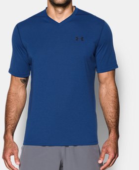 Men's UA Threadborne Striped V-Neck T-Shirt 1 Color $20.99 to $22.99