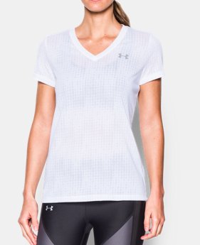 Women's UA Threadborne Train Jacquard V-Neck 1 Color $12.74