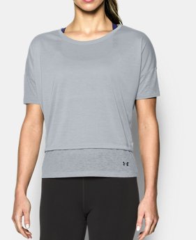 Women's UA Tech™ Slub Layered Short Sleeve 1 Color $19.99