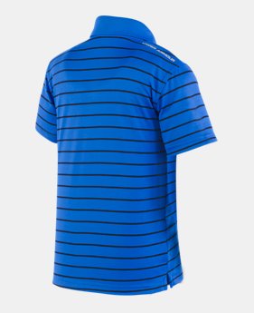 Boys' Pre-School UA Play Off Stripe Polo Shirt 1 Color $29