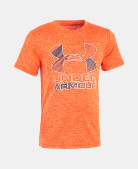 Boys' Toddler UA Big Logo Hybrid Short Sleeve Twist T-Shirt 1 Color $21.99