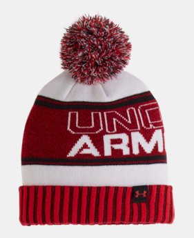 Boys' Pre-School UA Retro Pom Beanie 1 Color $11.24