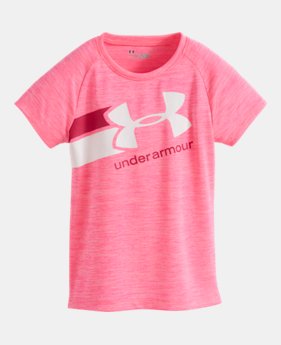 Girls' Pre-School UA Novelty Fast Lane Short Sleeve 1 Color $12.74