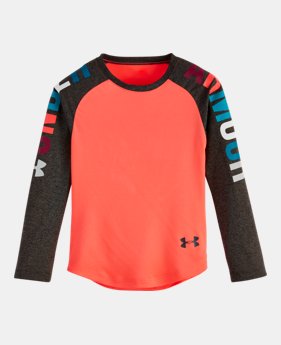 Girls Toddler UA Rainbow Wordmark Raglan 1 Color $15.74