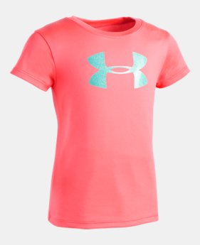 Girls' Toddler UA Glitter Big Logo T-Shirt $17.99