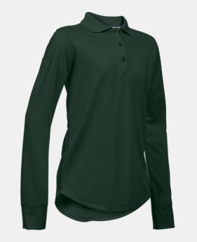 Girls' UA Uniform Long Sleeve Polo 1 Color Available $34.99 to $35