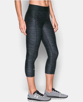 Women's UA HeatGear® Armour Printed Capris 1 Color Available $29.99