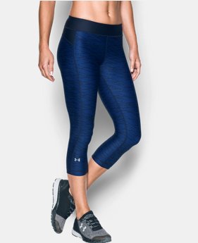 Women's UA HeatGear® Armour Printed Capris 1 Color $21.99 to $29.99