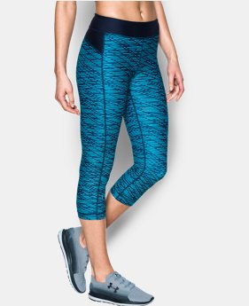 Women's UA HeatGear® Armour Printed Capris 1 Color $20.99 to $29.99