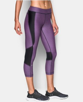 Women's UA HeatGear® Armour Printed Crop 1 Color $37.99