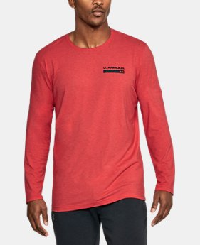 Men's UA Back Graphic Long Sleeve T-Shirt 2 Colors Available $17.99 to $22.99