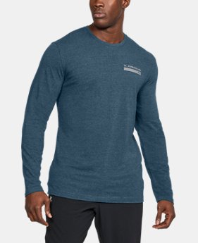 Men's UA Back Graphic Long Sleeve T-Shirt 5 Colors Available $17.99 to $22.99