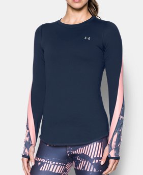 Women's ColdGear® Armour Graphic Crew 1 Color Available $52.49 to $52.99