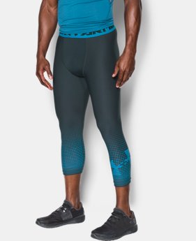 Men's HeatGear® Armour Graphic ¾ Leggings 4 Colors $34.99