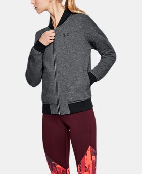 Women's UA Threadborne™ Fleece Bomber 1 Color Available $47.99 to $59.99
