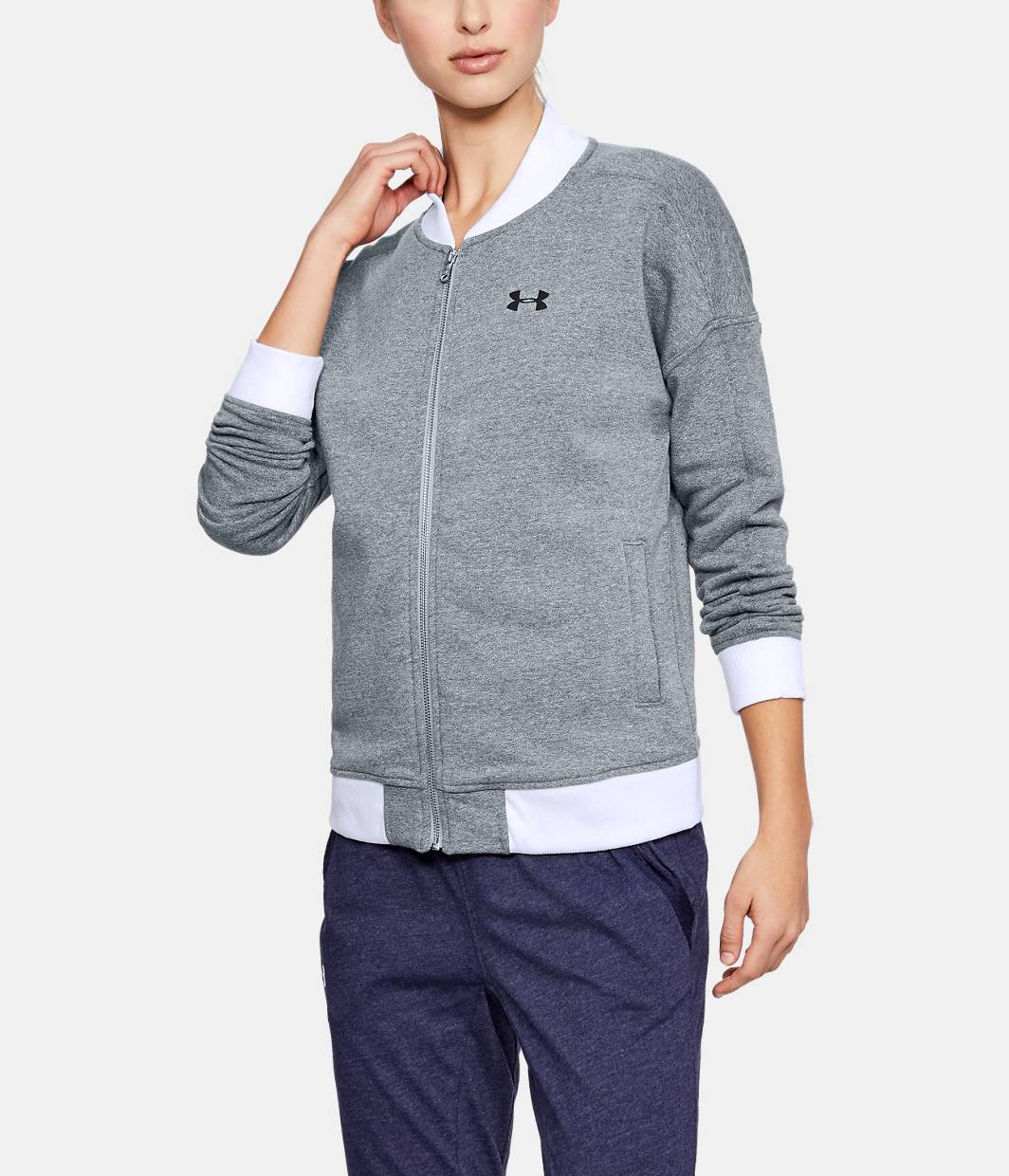 Women's UA Threadborne⢠Fleece Bomber | Under Armour US