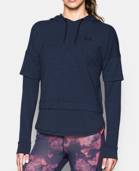 Women's UA Featherweight Fleece Faux 2-in-1 Hoodie 1 Color $79.99