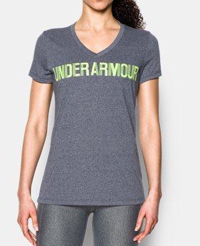 Women's UA Threadborne™ Twist Graphic V-Neck 1 Color $32.99
