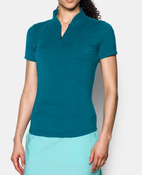 Women's UA Threadborne™ Zip Polo Shirt 1 Color Available $38.99 to $48.74