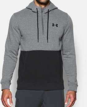 New Arrival Men's UA Threadborne™ Fleece ½ Zip Hoodie 1 Color $79.99