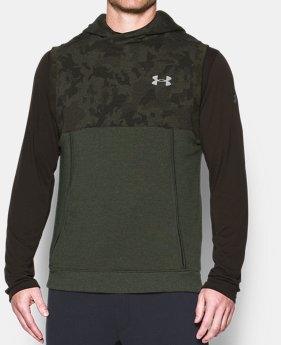 New Arrival Men's UA Threadborne™ Fleece Sleeveless Hoodie 1 Color $79.99