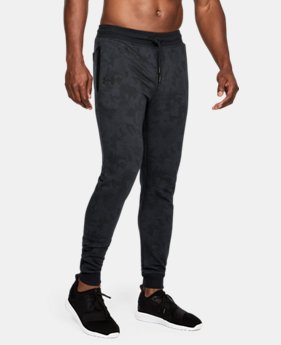 Men's UA Microthread Fleece Patterned Stacked Joggers 1 Color Available $69.99
