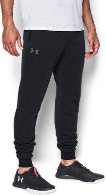 ua microthread fleece patterned stacked joggers