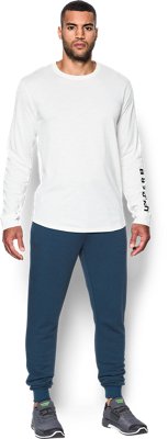 ua threadborne fleece stacked joggers