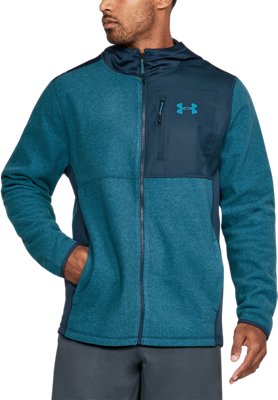 under armour mens coldgear infrared fleece heavy full zip hoodie