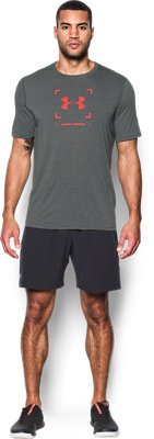 mens ua threadborne target logo t-shirt