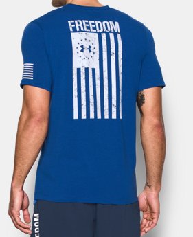 Best Seller Men's UA Freedom Flag T-Shirt 1 Color Available $24.99