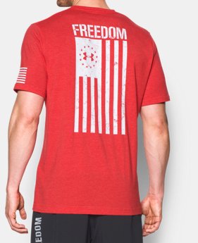 Best Seller Men's UA Freedom Flag T-Shirt 1 Color Available $24.99