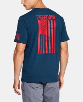 Best Seller Men's UA Freedom Flag T-Shirt 3 Colors Available $24.99