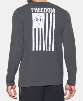 Best Seller Men's UA Freedom Flag Long Sleeve T-Shirt 2 Colors Available $29.99