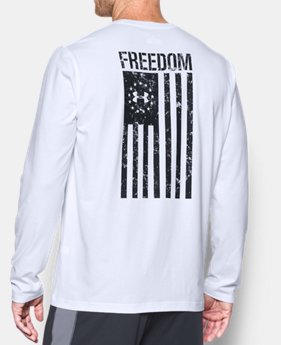 Best Seller Men's UA Freedom Flag Long Sleeve T-Shirt 1 Color $29.99